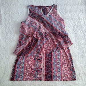 Relativity Paisley Floral Tiered Dress